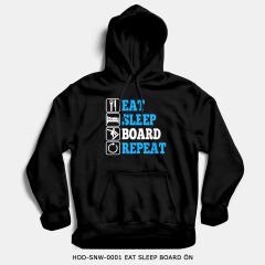 351mil Hoodie HOD-SNW-0001 EAT SLEEP BOARD
