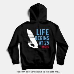 351mil Hoodie HOD-MRN-0010 LIFE BEGINS IN 25 KNOTS