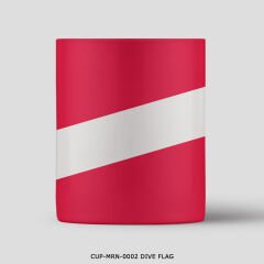 351mil Mug CUP-MRN-0002 DIVE FLAG