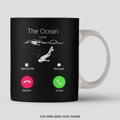 351mil Mug CUP-MRN-0004 DIVE PHONE