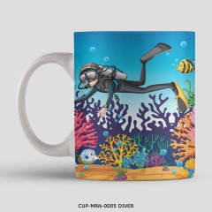 351mil Mug CUP-MRN-0005 DIVER