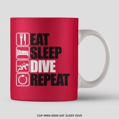 351mil Mug CUP-MRN-0006 EAT SLEEP DIVE