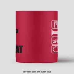 351mil Mug CUP-MRN-0006 EAT SLEEP DIVE