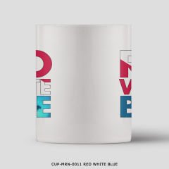 351mil Mug CUP-MRN-0011 RED WHITE BLUE