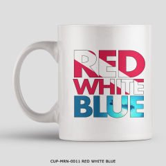 351mil Mug CUP-MRN-0011 RED WHITE BLUE