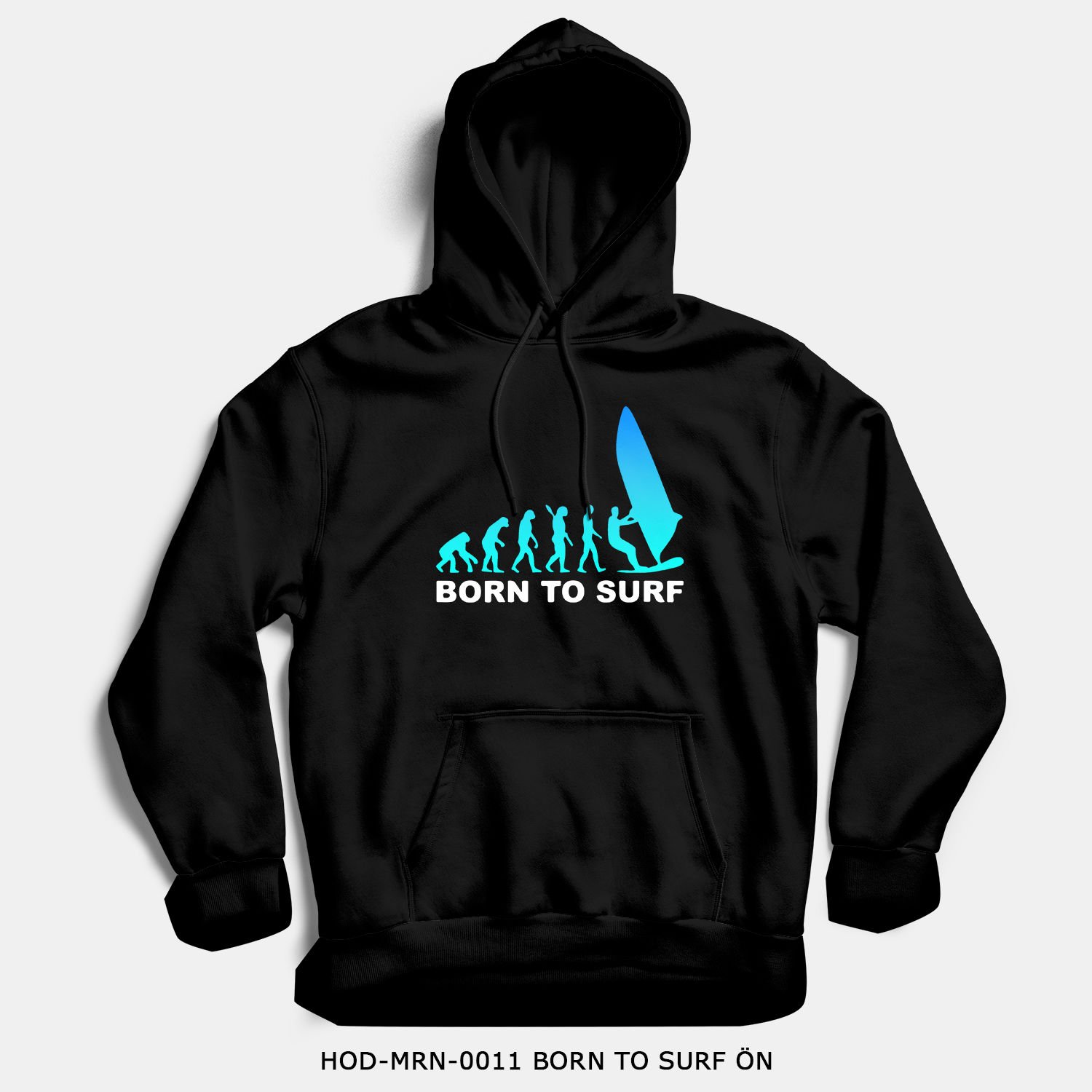 351mil Hoodie HOD-MRN-0011 BORN TO SURF