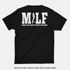 351mil T-Shirt TSHR-FNY-0007 MAN IN LOVE FREE DIVING