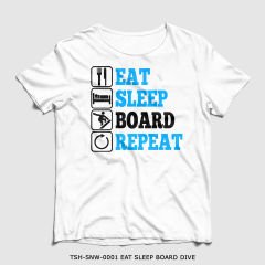 351mil T-Shirt TSH-SNW-0001 EAT SLEEP BOARD