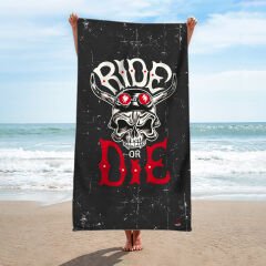 351mil Plaj Havlusu BTW-GTH-0006 RIDE OR DIE
