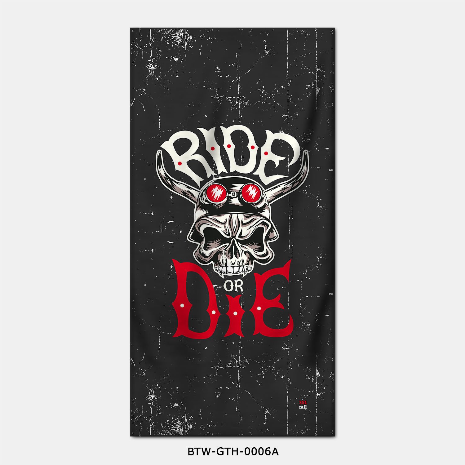 351mil Plaj Havlusu BTW-GTH-0006 RIDE OR DIE