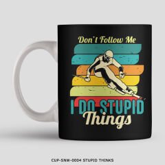 351mil Mug CUP-SNW-0004 STUPID THINKS