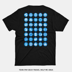 351mil T-Shirt TSHR-FNY-0019 TRAVEL HELP ME