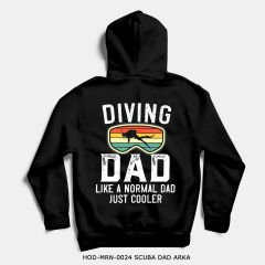 351mil Hoodie HOD-MRN-0024 SCUBA DAD