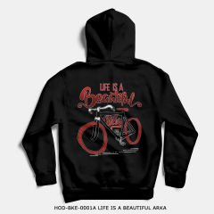 351mil Hoodie HOD-BKE-0001A LIFE IS A BEAUTIFUL