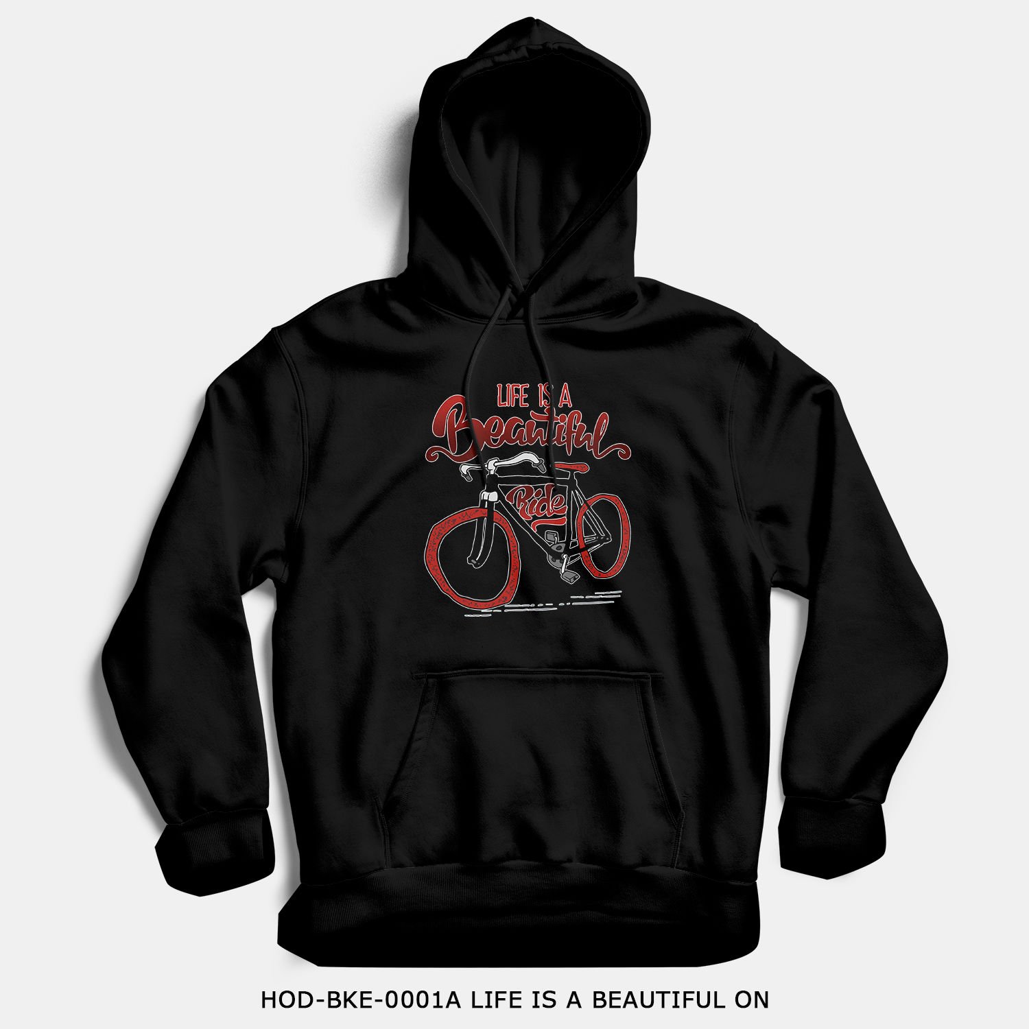 351mil Hoodie HOD-BKE-0001A LIFE IS A BEAUTIFUL