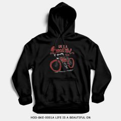 351mil Hoodie HOD-BKE-0001A LIFE IS A BEAUTIFUL