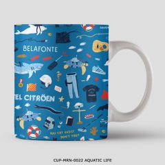 351mil Mug CUP-MRN-0022 AQUATIC LIFE