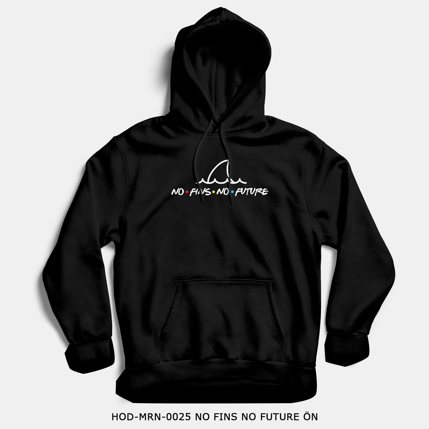 351mil Hoodie HOD-MRN-0025 NO FINS NO FUTURE