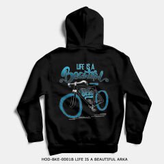351mil Hoodie HOD-BKE-0001B LIFE IS A BEAUTIFUL