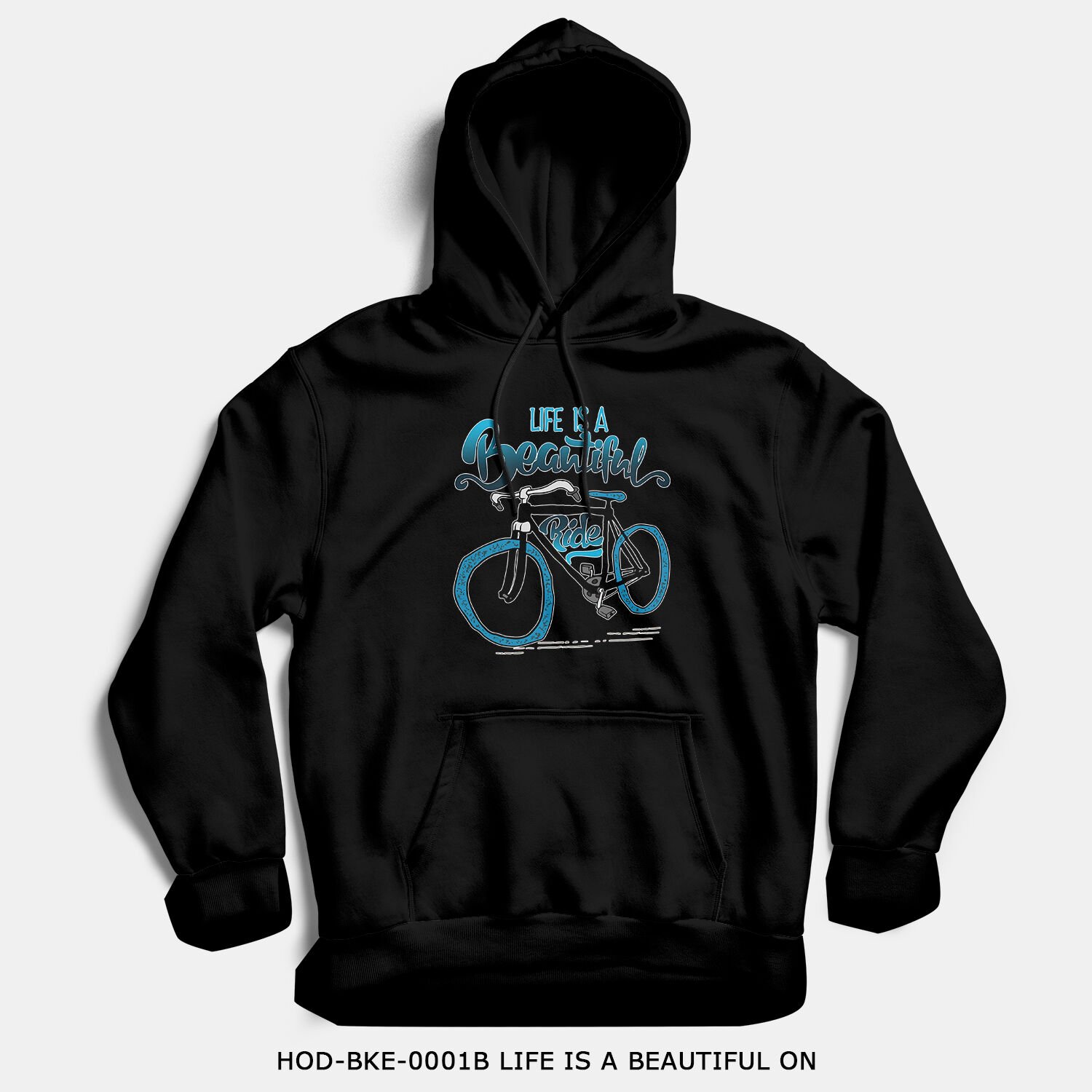 351mil Hoodie HOD-BKE-0001B LIFE IS A BEAUTIFUL