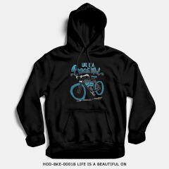 351mil Hoodie HOD-BKE-0001B LIFE IS A BEAUTIFUL