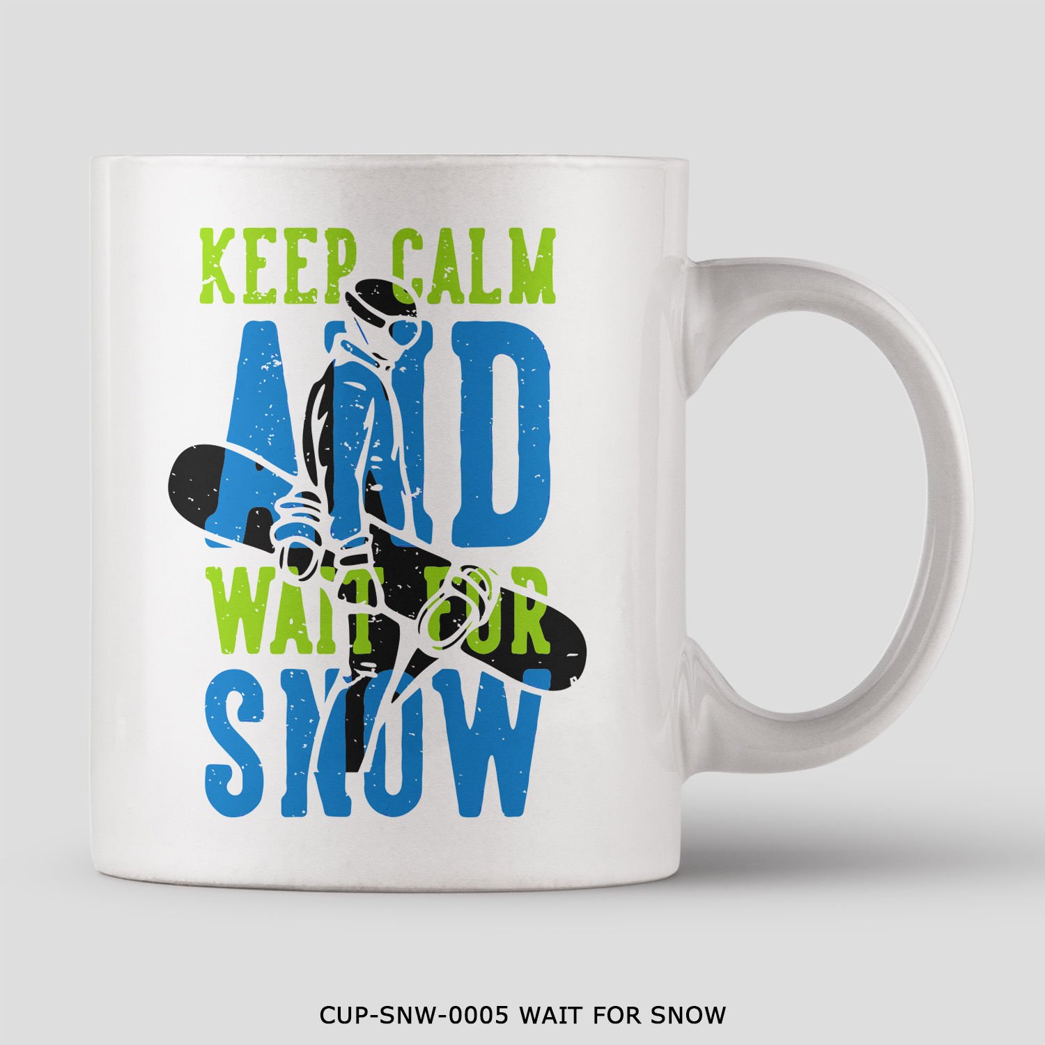 351mil Mug CUP-SNW-0005 WAIT FOR SNOW
