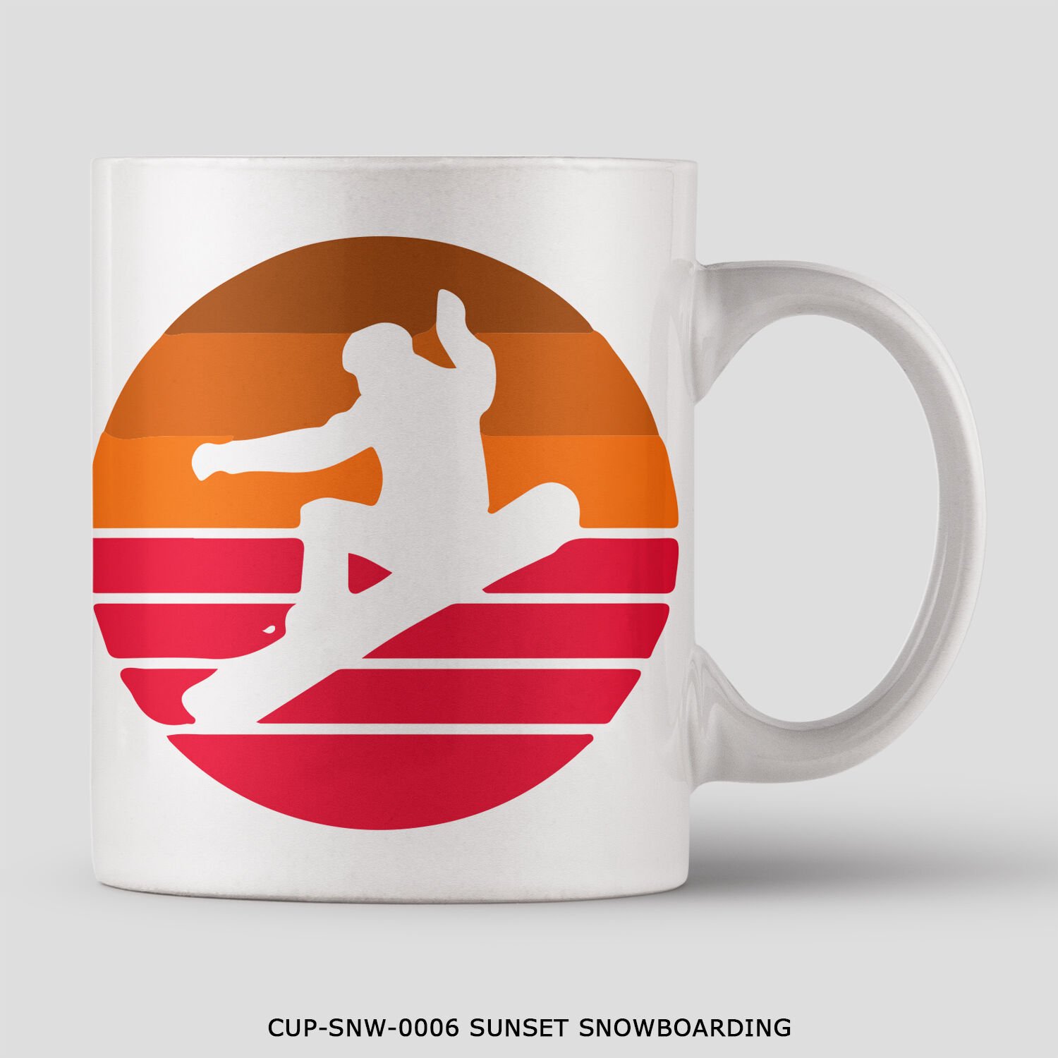 351mil Mug CUP-SNW-0006 SUNSET SNOWBOARDING
