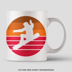 351mil Mug CUP-SNW-0006 SUNSET SNOWBOARDING