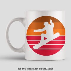 351mil Mug CUP-SNW-0006 SUNSET SNOWBOARDING