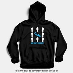 351mil Hoodie HOD-MRN-0026 BE DIFFERENT SCUBA DIVING