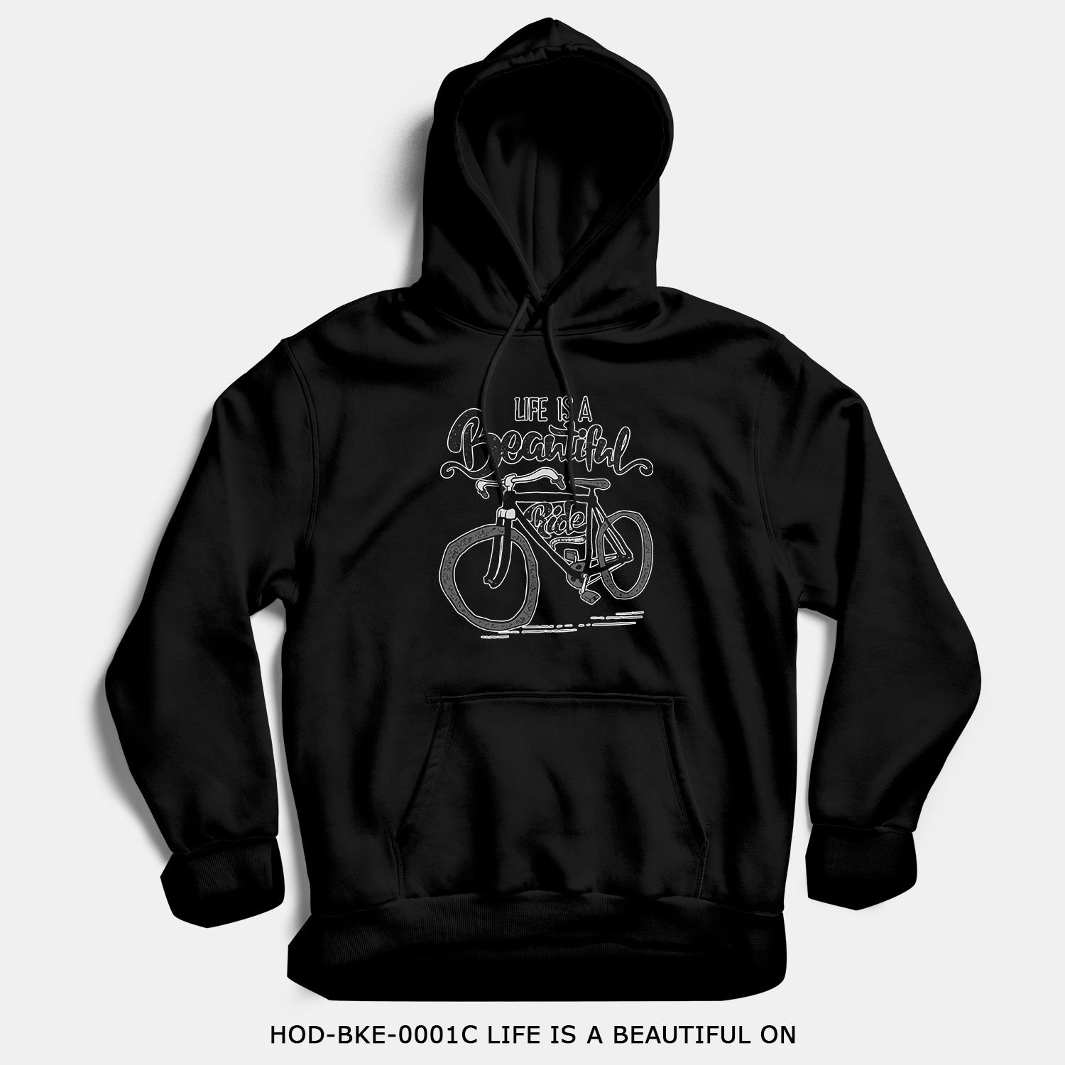 351mil Hoodie HOD-BKE-0001C LIFE IS A BEAUTIFUL
