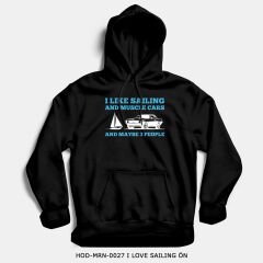 351mil Hoodie HOD-MRN-0027 I LOVE SAILING