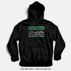 351mil Hoodie HOD-BKE-0002 I LOVE CYCLING