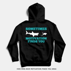 351mil Hoodie HOD-MRN-0029 MOTIVATION FINDS YOU