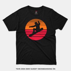 351mil T-Shirt TSHR-SNW-0009 SUNSET SNOWBOARDING