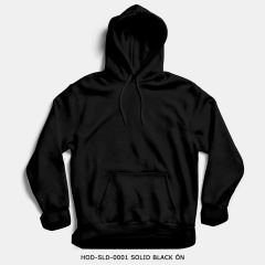 351mil Hoodie HOD-SLD-0001 SOLID BLACK