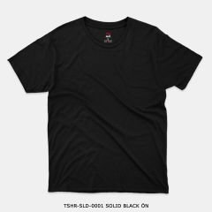 351mil T-Shirt TSHR-SLD-0001 SOLID BLACK
