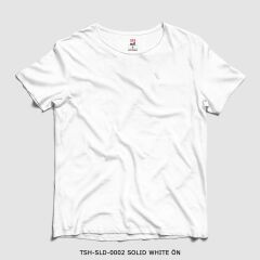 351mil T-Shirt TSH-SLD-0002 SOLID WHITE