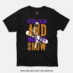 351mil T-Shirt TSHR-SNW-0012 WAIT FOR SNOW