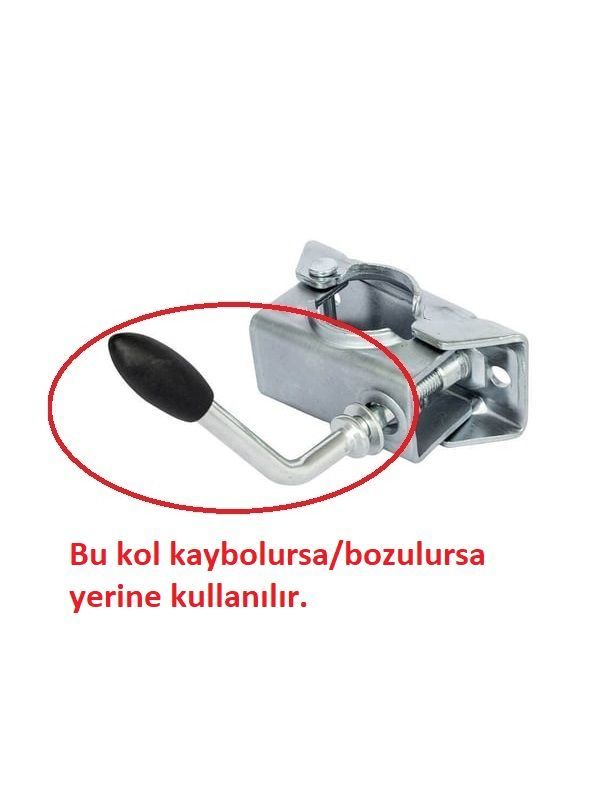 Karavan Destek Tekeri Kelepçe Sıkma Kolu (48 mm direk)