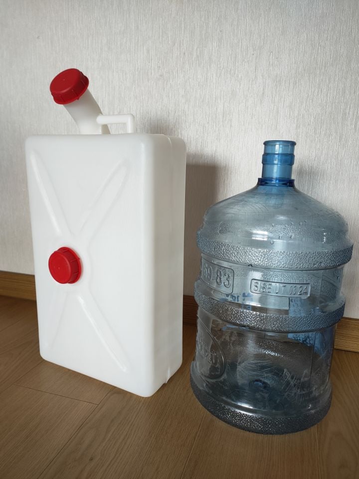 Karavan Atık (Gri) Su Bidonu (20 Litre) Süper Slim