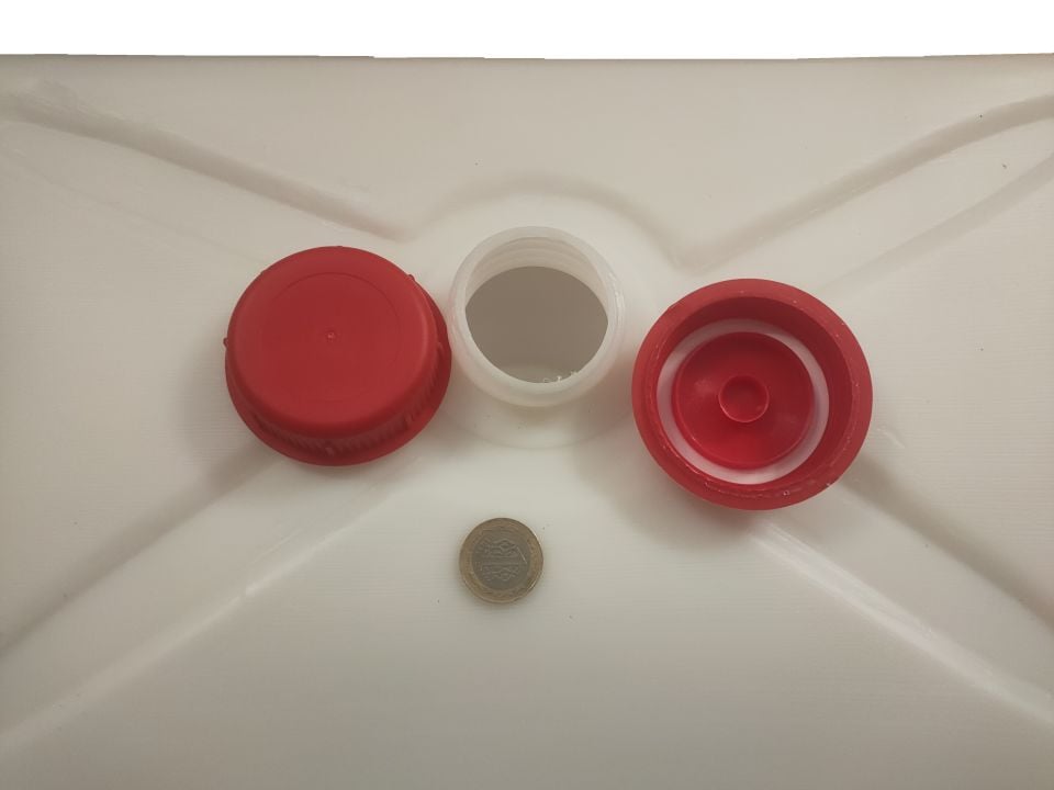 Karavan Atık (Gri) Su Bidonu (20 Litre) Süper Slim