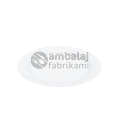19 cm Plastik Beyaz Tabak