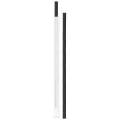 8 x 24 Siyah Frozen Kağıt Pipet Kağıt Sargılı
