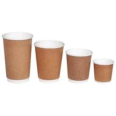 8 oz Karton Bardak Double Wall Kraft