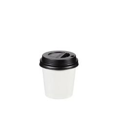 4 oz Beyaz Sıcak İçecek Kapağı