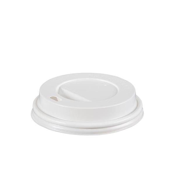 4 oz Beyaz Sıcak İçecek Kapağı