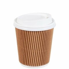 8 oz Kraft Ripple Karton Bardak