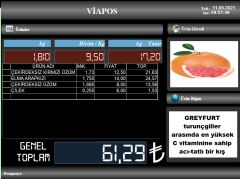 Pos Terazi | Manav Barkod Sistemi | 8 Digit Müşteri Ekranı + Okuyucu