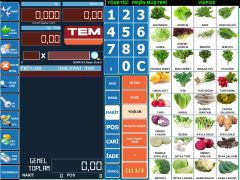 Pos Terazi | Manav Barkod Sistemi | 8 Digit Müşteri Ekranı + Okuyucu